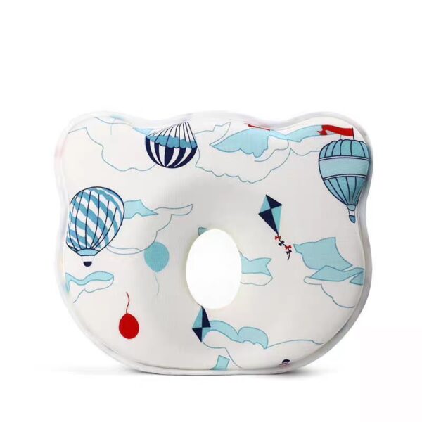 Almohada para Bebé de Espuma de Memoria 3D - Diseño Ergonómico para Moldear la Cabeza del Bebé, globo