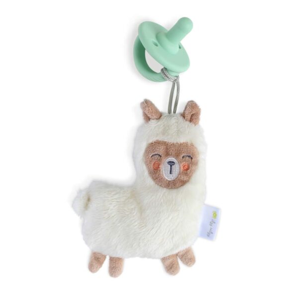 Chupón con Peluche Itzy Ritzy Llama – Set con Chupete de Silicona y Lovey Desmontable (0+ meses)