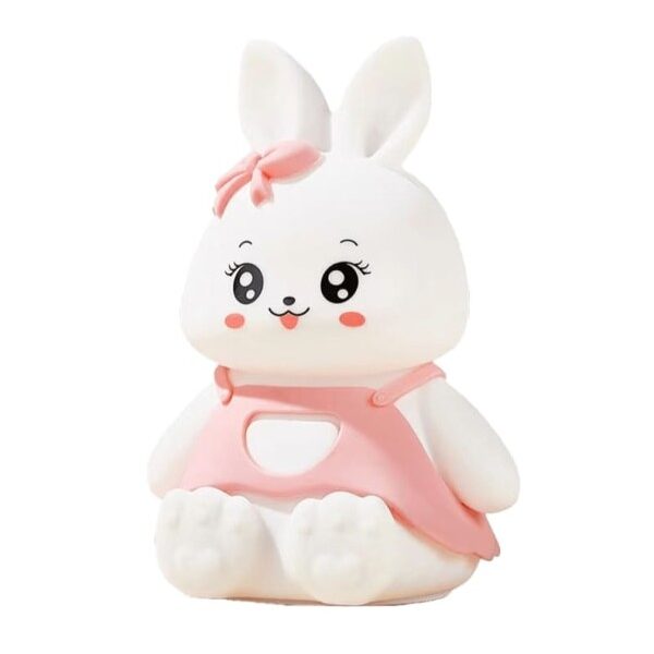 Lámpara LED Infantil de Silicona Recargable USB Luz Nocturna Decorativa, conejito