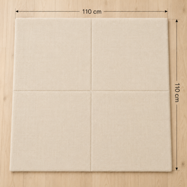 Alfombra para tipi 110x110 cm, beige