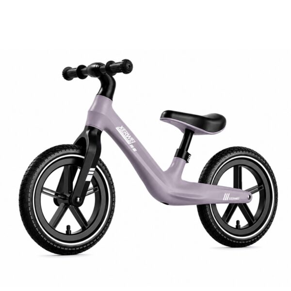 Bicicleta de Equilibrio para Niños de 18 meses A 6 Años con Asiento Ajustable, Bicicleta Sin Pedales Muy Ligera, 12 pulgadas, morado