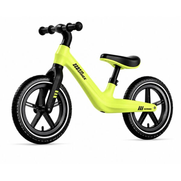 Bicicleta de Equilibrio para Niños de 18 meses A 6 Años con Asiento Ajustable, Bicicleta Sin Pedales Muy Ligera, 12 pulgadas, verde