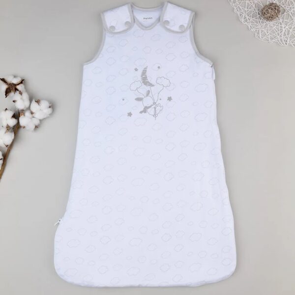 Prenatal- Saco de Dormir para Bebé 100% Algodón con Estampado de Nubes largo ajustable, tog 2.5–talla 65-95 cm (6-24 meses) Unisex