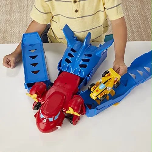 Robot Transformer con Vehículo de Construcción | Figura Gigante con Carro Incluido | Juguete de Acción para Niños