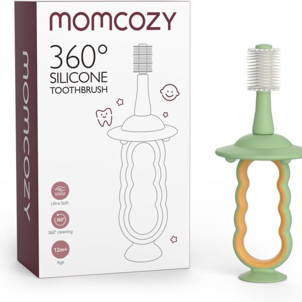 Serie de Cuidado Bucal Momcozy: Cepillo Dental de Dedo, 2 unidades