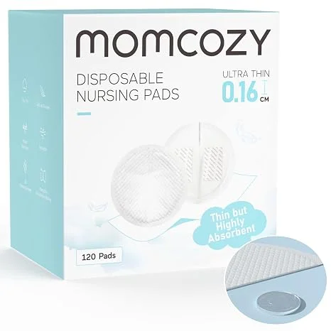 Almohadillas de lactancia Momcozy desechables ultra delgadas, 120 unidades