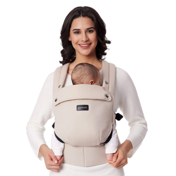 Portabebé o Cargador Momcozy Ajustable para Recién Nacidos a Niños Pequeños-Khaki