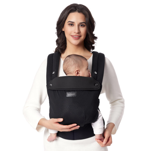 Portabebé o Cargador Ajustable Momcozy  para Recién Nacidos a Niños Pequeños-Negro
