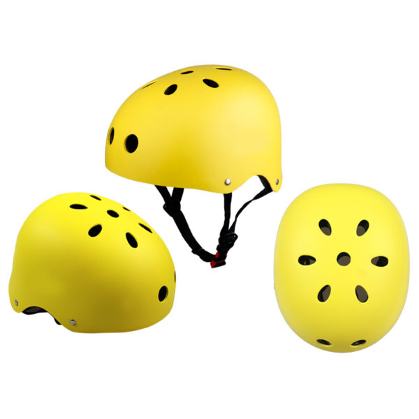 Casco Deportivo Unisex para Niños y Adultos – Ciclismo, Patinaje, Scooter y Skateboard – Talla M (54-57 cm)- Amarillo