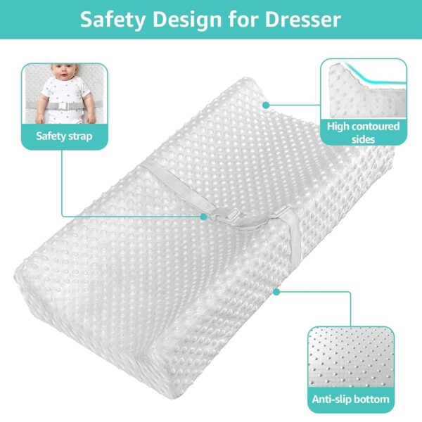 Cambiador de Bebé YENING con Funda Impermeable y Lavable – 80 x 41 cm