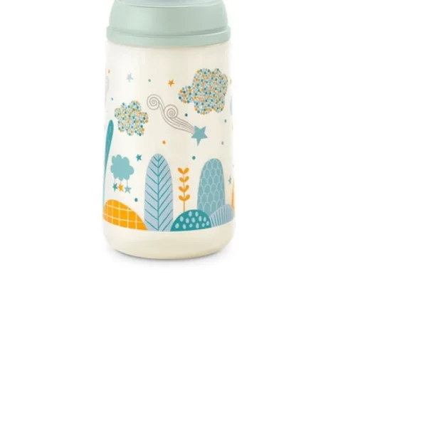 Suavinex Dreams Biberón Fisiológico 270 ml | Tetina SX Pro de Silicona Flujo Medio (M) | Anticólico | +3 Meses | Celeste