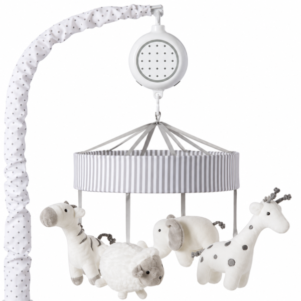 Móvil para Cuna con Música y Ruido Blanco Cloud Island™ Two by Two – Gris