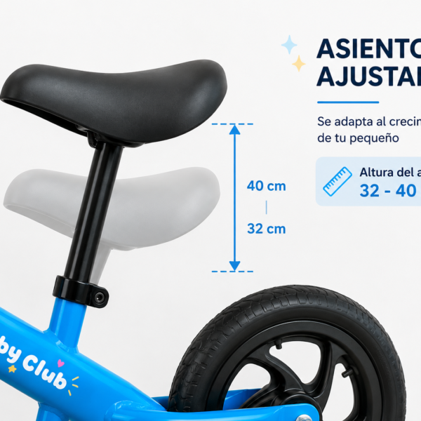 Bicicleta de Equilibrio para Niños de 2 a 5 Años | Sin Pedales | Marco de Acero al Carbono | Llantas de Espuma EVA | 9 niveles de ajuste- gris