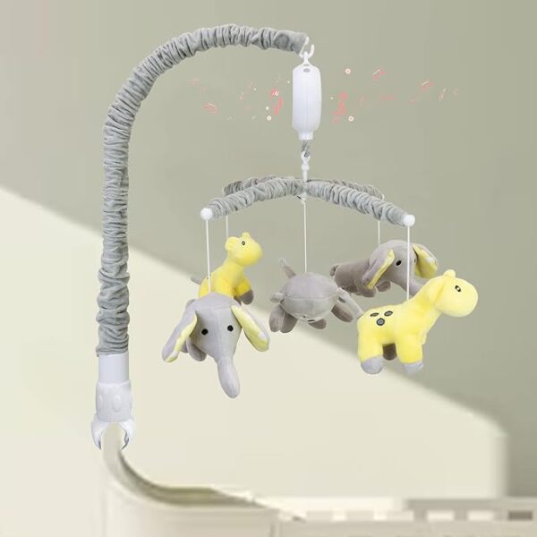 Móvil Musical Safari para Cuna con Animalitos – Multicolor