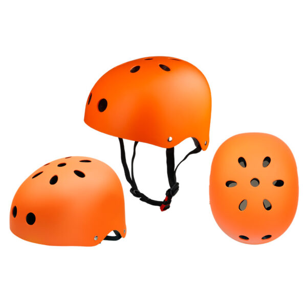 Casco Deportivo Unisex para Niños y Adultos – Ciclismo, Patinaje, Scooter y Skateboard – Talla M (54-57 cm)- Anaranjado