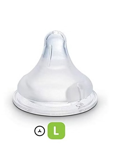 Tetina Pigeon SofTouch Flujo L 6+ Meses – Boca Ancha, Anticólicos