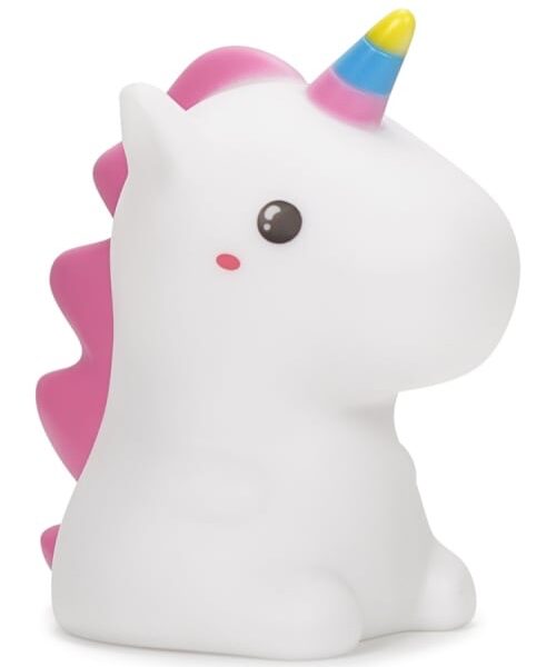 Lámpara LED Infantil de Silicona Recargable USB Luz Nocturna Decorativa, unicornio tierno